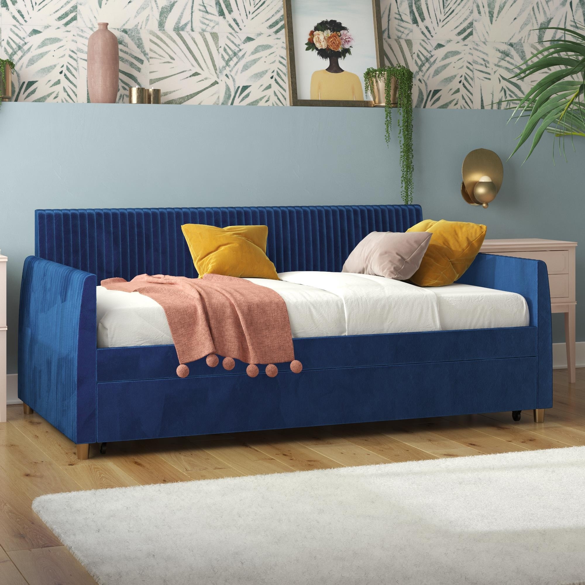 Mr. Kate Daphne Upholstered Daybed with Trundle - Bed Bath