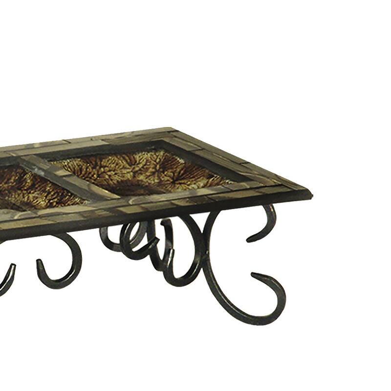 Springdale 3.75 H Boa 2-Piece Mosaic Art Glass Candle Holder