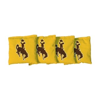 Wyoming Cowboys Yellow Cornhole Bags