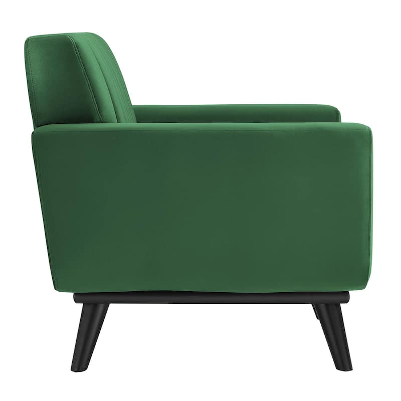 Engage Channel Tufted Performance Velvet Armchair