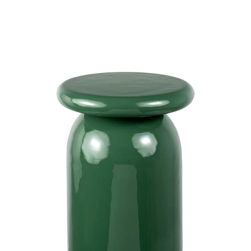 Oliver 22.75" Metal Sleek Cylinder Drink Table, by JONATHAN Y