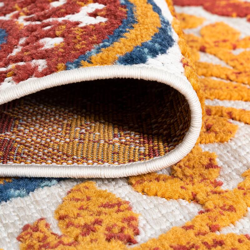 JONATHAN Y Gallia Medallion High-Low Indoor/Outdoor Area Rug