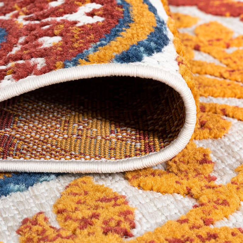 JONATHAN Y Gallia Medallion High-Low Indoor/Outdoor Area Rug