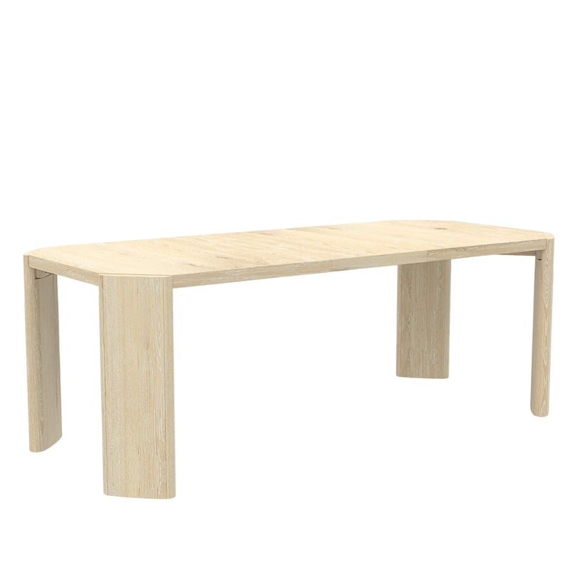 Alpine Furniture Sloane 66-84 in. W Extension Dining Table, Driftwood