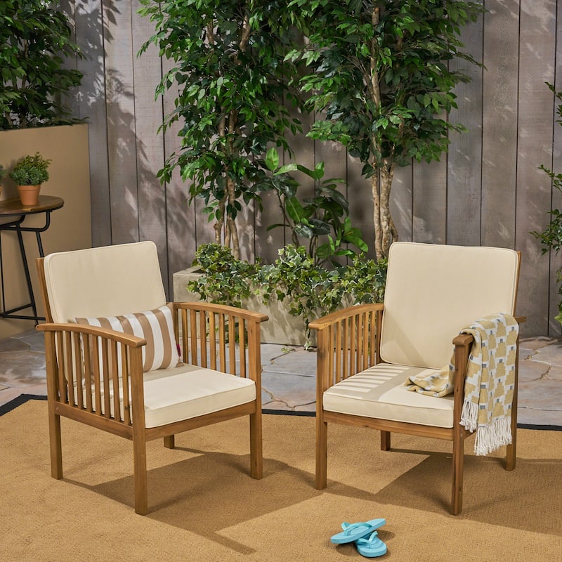 2 Piece Modern Outdoor Patio Furniture Set for Backyard, Poolside for Garden, Backyard, Porch & Deck - Brown