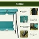 preview thumbnail 14 of 25, Outsunny 3-Person Porch Lawn Swing