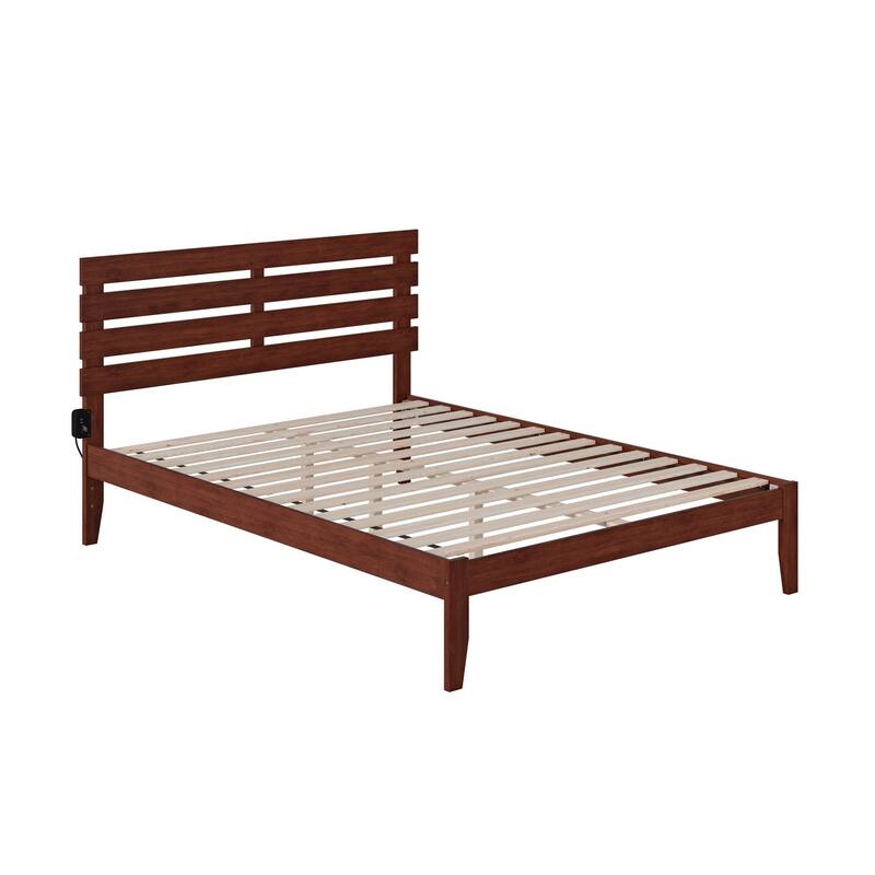 Oxford Platform Bed with USB Charger