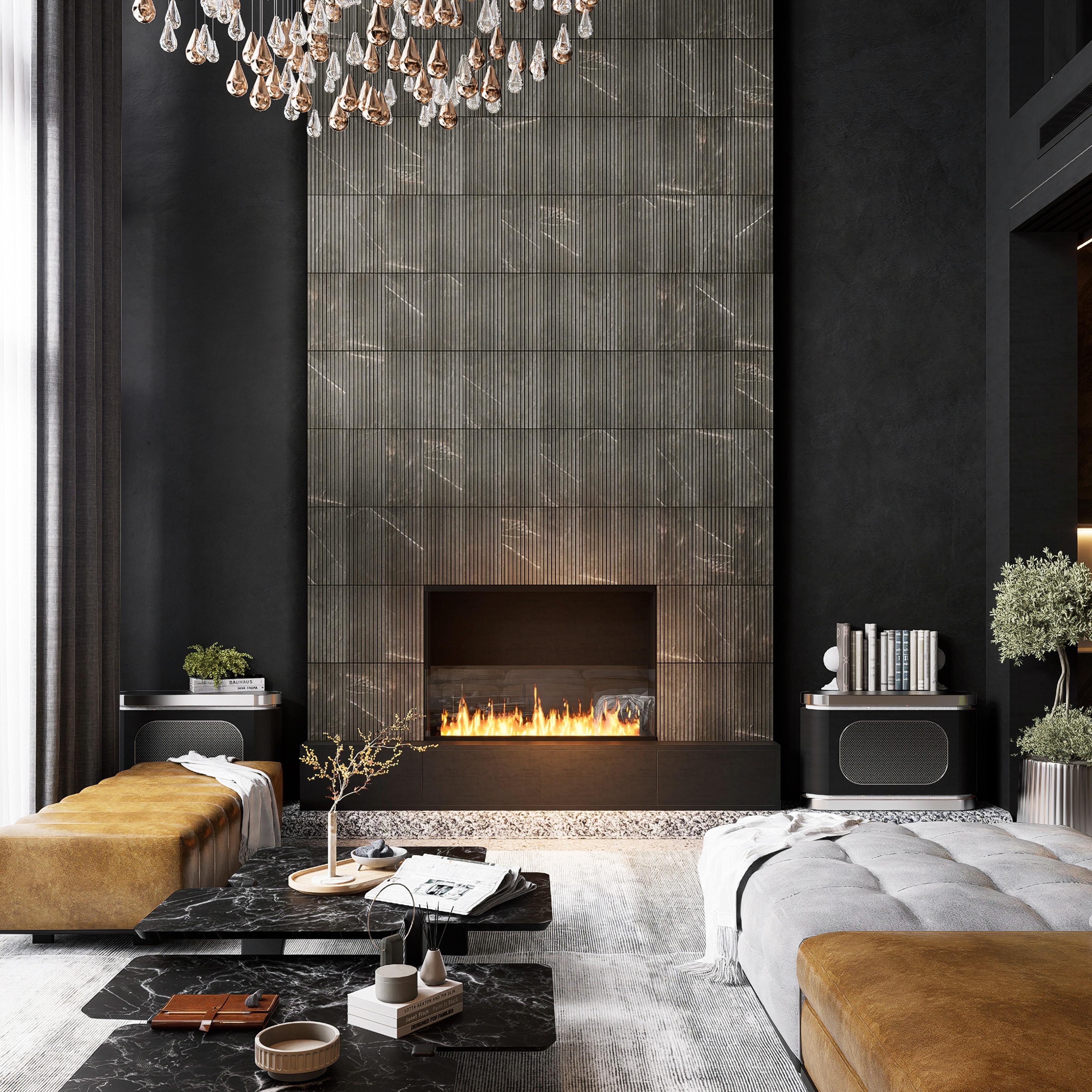 Merola Tile Istanbul Strata Night 6-7/8" x 14" Porcelain Floor and Wall Tile