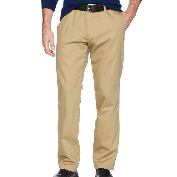 Dockers Mens Khaki Pant Beige Size 38x30 Athletic Fit Stretch Flat Front. Opens flyout.