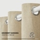 preview thumbnail 23 of 69, Deconovo Faux Linen Total Blackout Grommet Curtain (2 Panels)