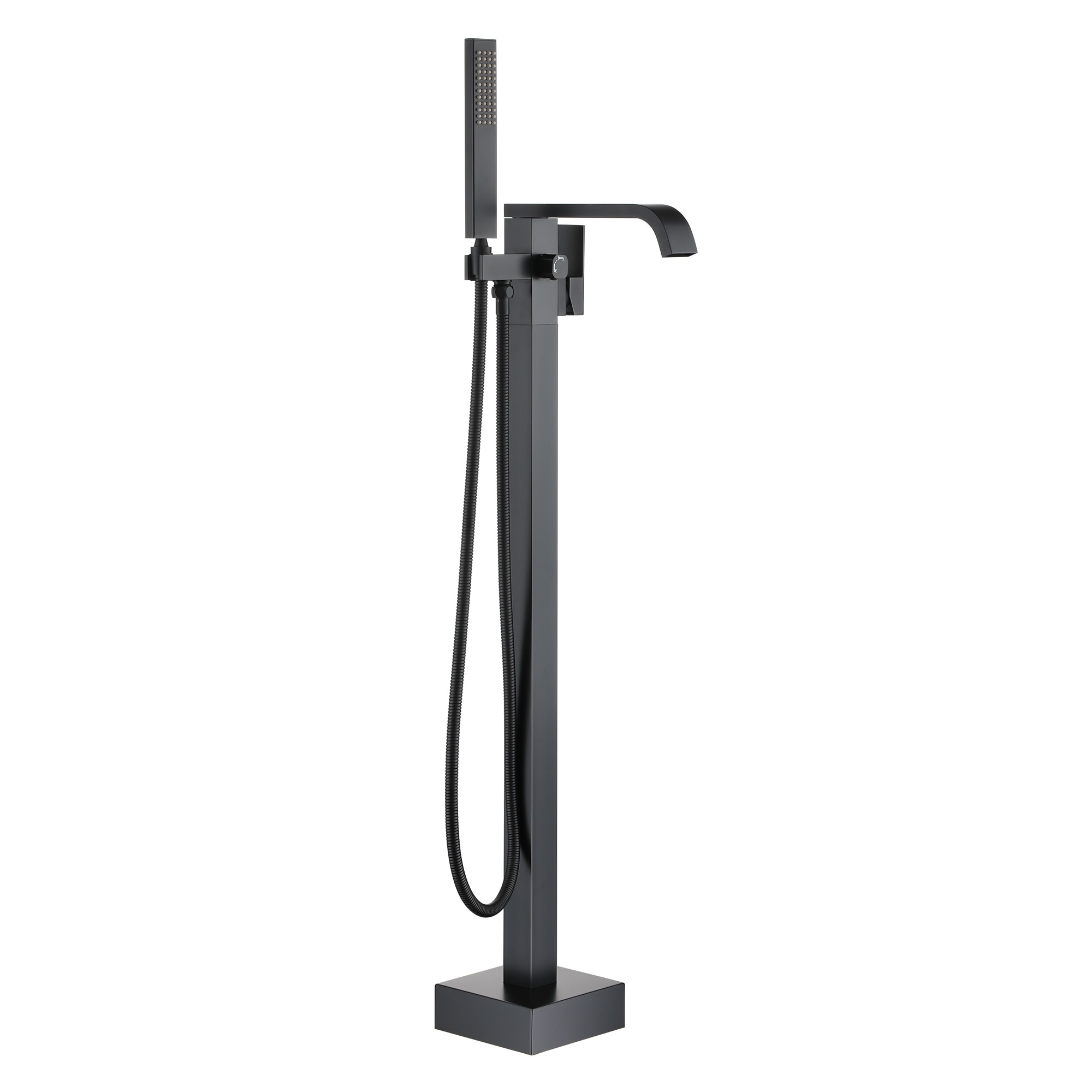 Freestanding Floor Mount Single Handle Bath Tub Filler Bath Tub Faucet