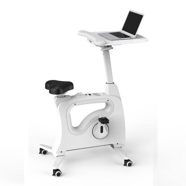 GoTyger Home & Office Exercise Bike with Height Adjustable Desk Bed