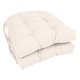 preview thumbnail 23 of 59, 16-inch U-Shaped Indoor Twill Chair Cushions (Set of 2, 4, or 6) - 16" x 16" Set of 2 - Natural