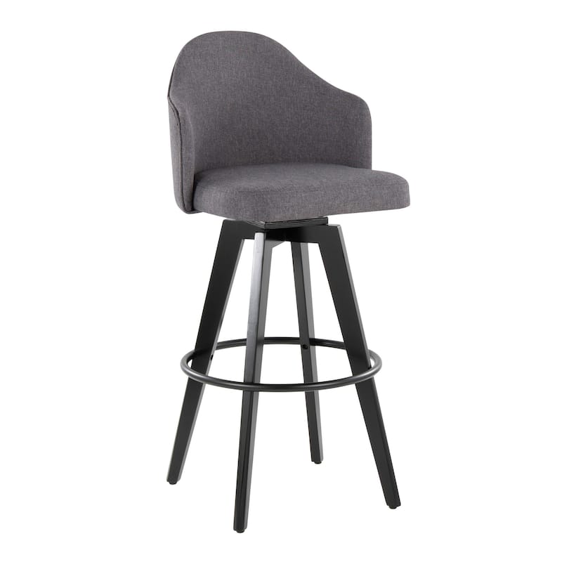 Ahoy Upholstered 30" Fixed-Height Barstool - Set of 2