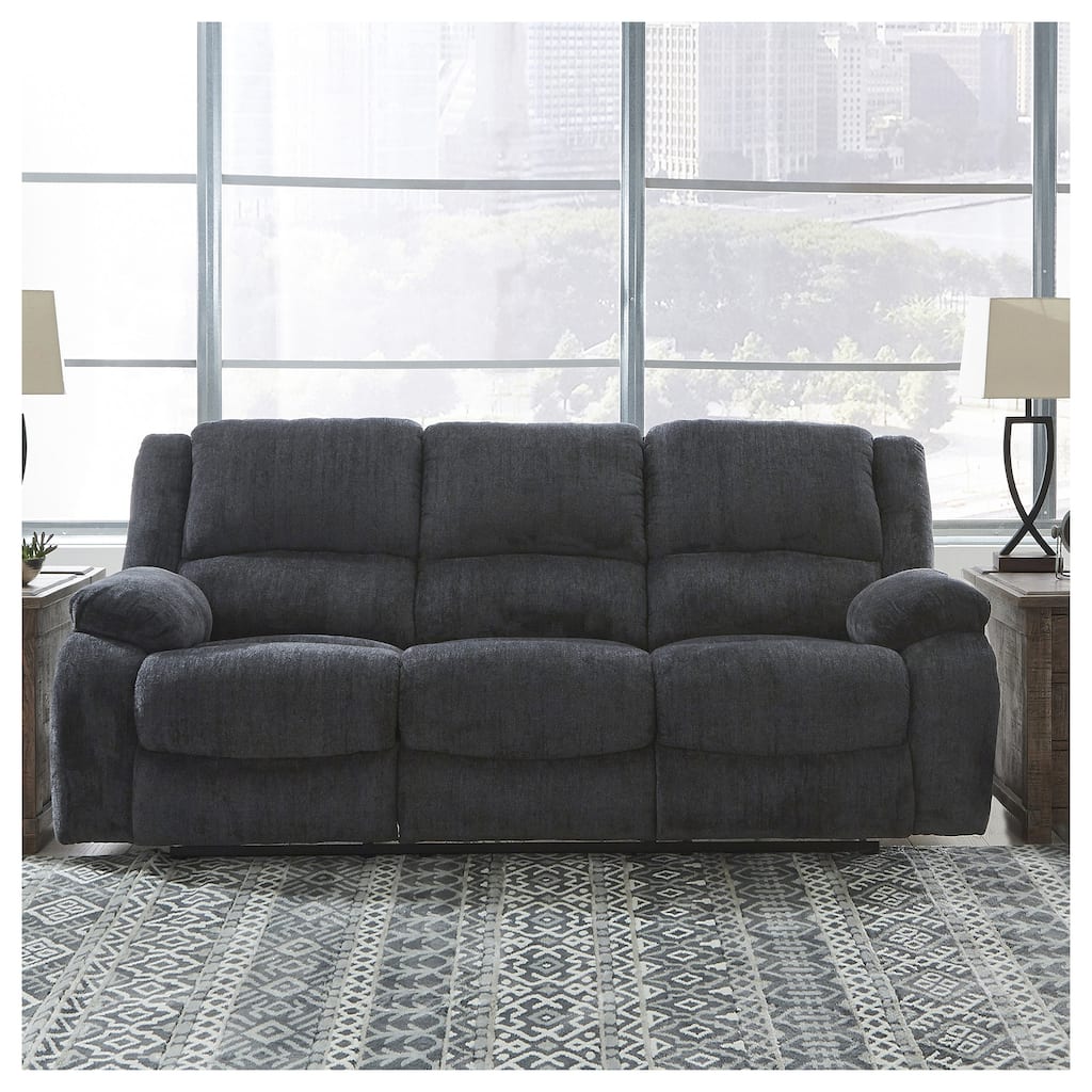 Draycoll Power Reclining Sofa, Gray - 40" x 88" x 40"