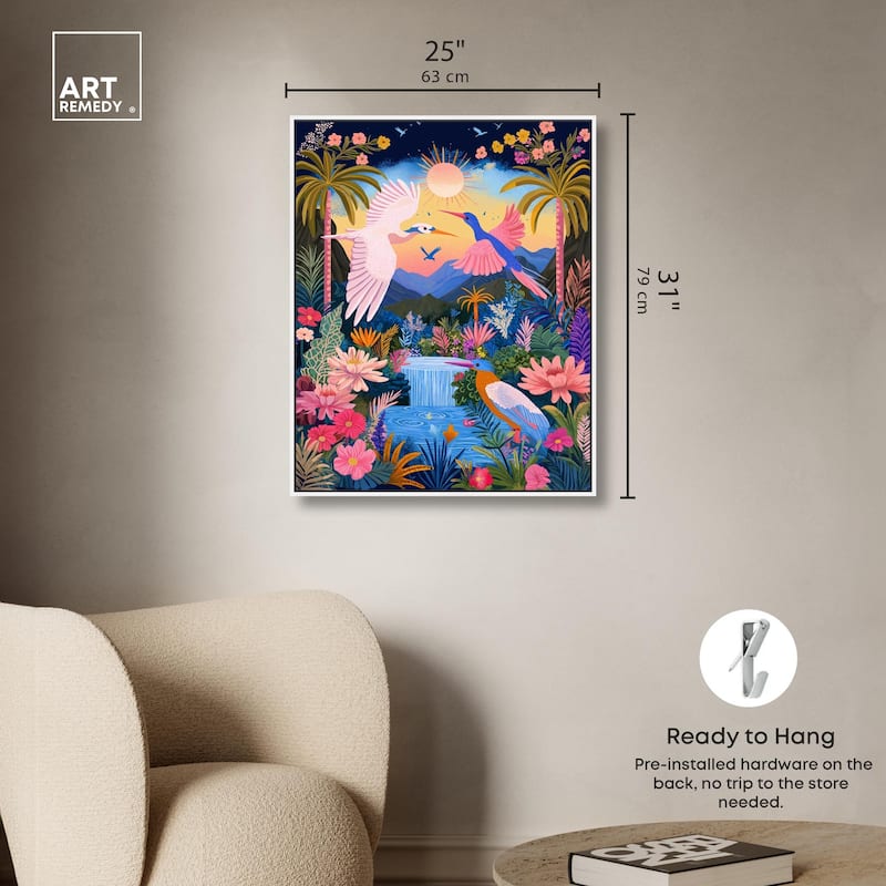 Waterfall Haven Canvas by Art Remedy