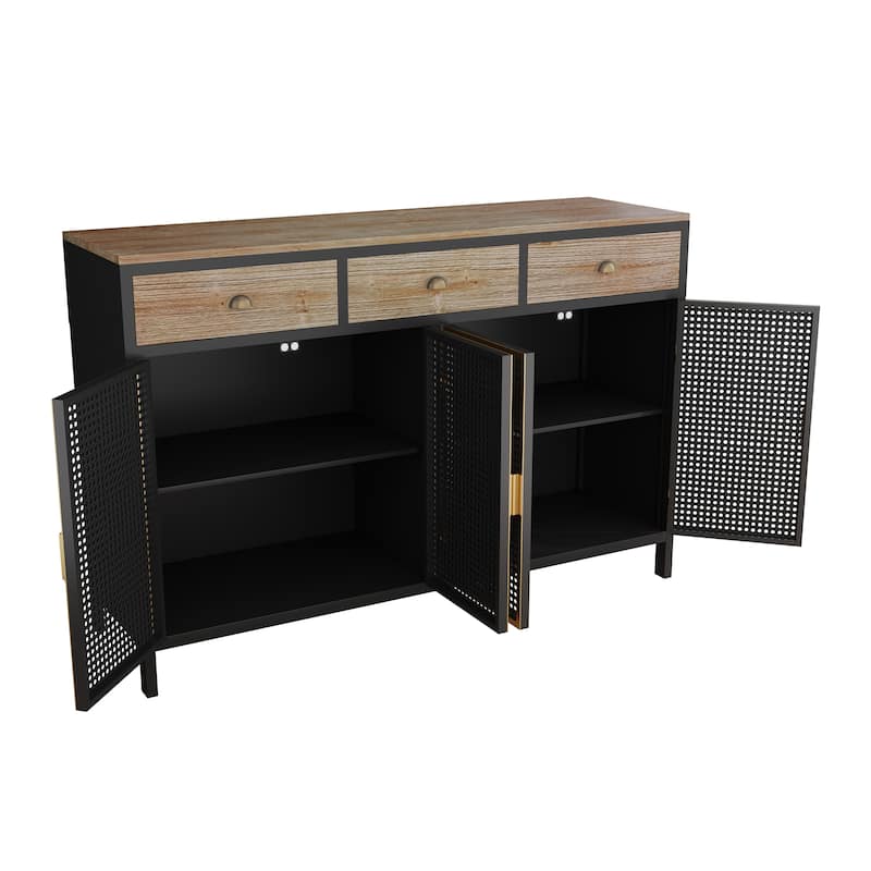 Freestanding Sideboard Storage Cabinet Entryway Floor Cabinet
