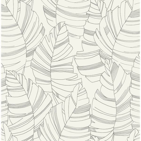 Seabrook Designs Daydreamers Jungle Leaves Unpasted Wallpaper Overstock 31644105 20 5 In W X 33 Ft L Charcoal With unpasted wallpaper, you apply the adhesive yourself. seabrook designs daydreamers jungle