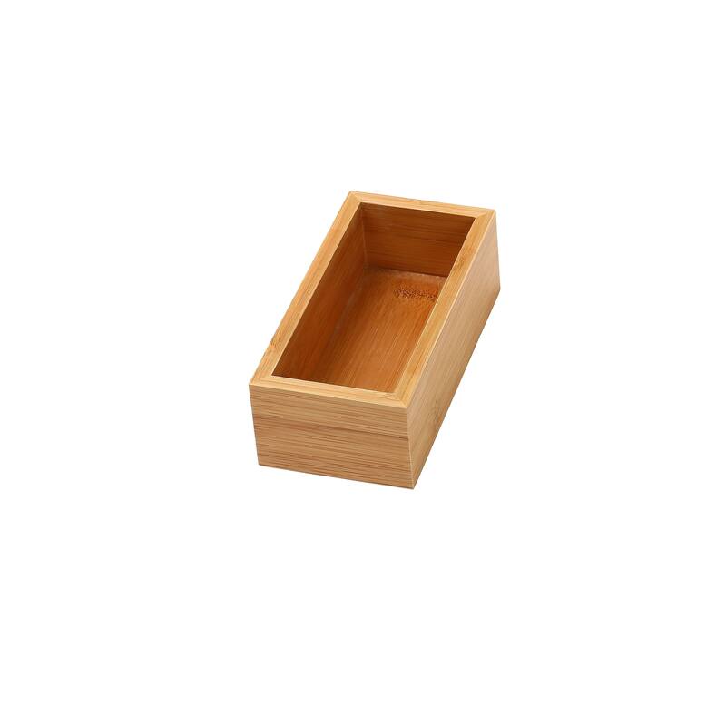 YBM Home Bamboo Kitchen Drawer Organizer Storage Box - 3x6x2 inch