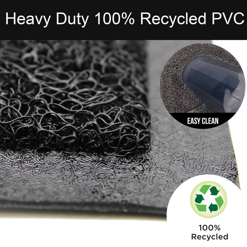 Welcome Outdoor Door Mat Non-Slip 100% Recycled PVC Rug
