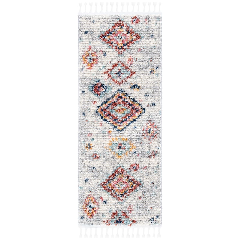 SAFAVIEH Morocco Boho Manila Tribal Rug - 2'6" x 4' - Ivory/Multi