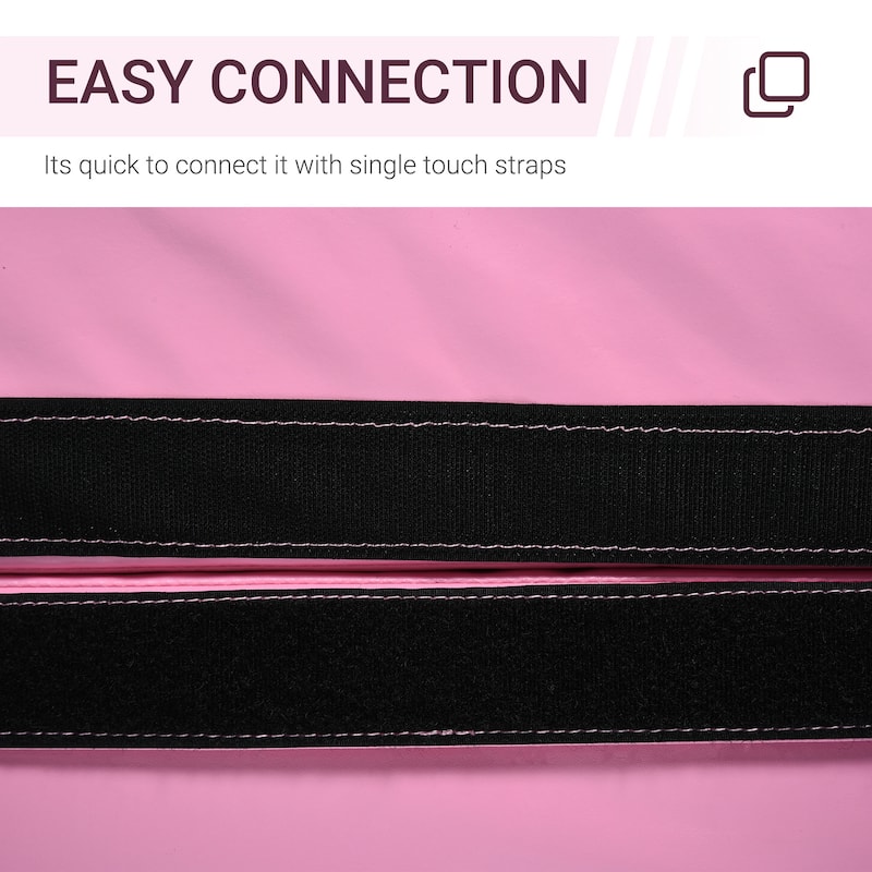 Soozier Pole Dance Mat Foldable Yoga Exercise Safety Dancing Cushion Crash Padding - Pink