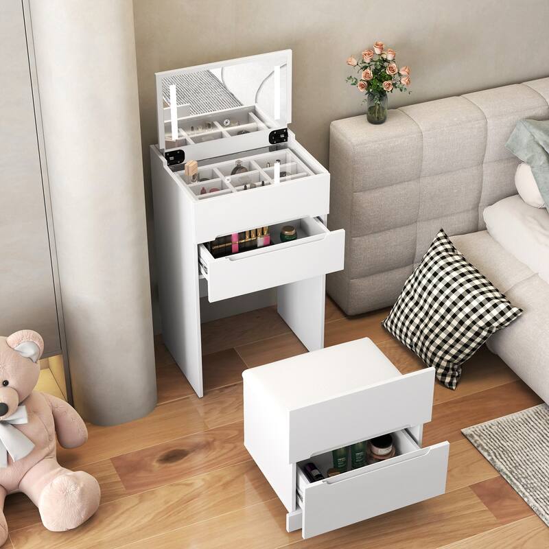 GDFStudio - Nai Modern Beauty Salon Storage Cabinet and Storage Drawers