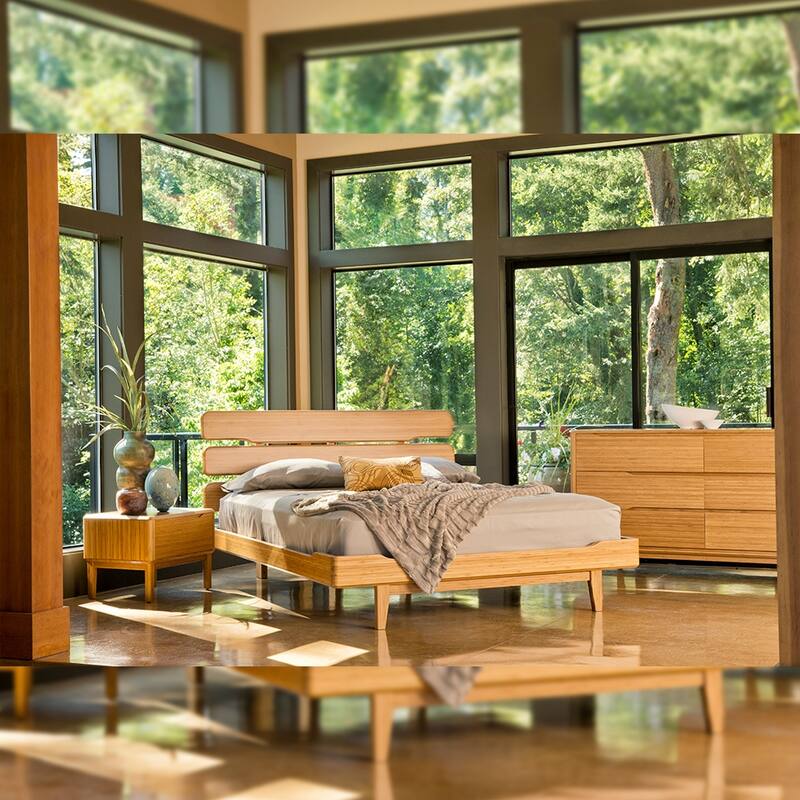 Greenington G0026CA Currant Queen Platform Bed, Caramelized - Caramelized - Queen
