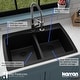 preview thumbnail 44 of 45, Karran Drop-In Quartz 50/50 Double Bowl Kitchen Sink