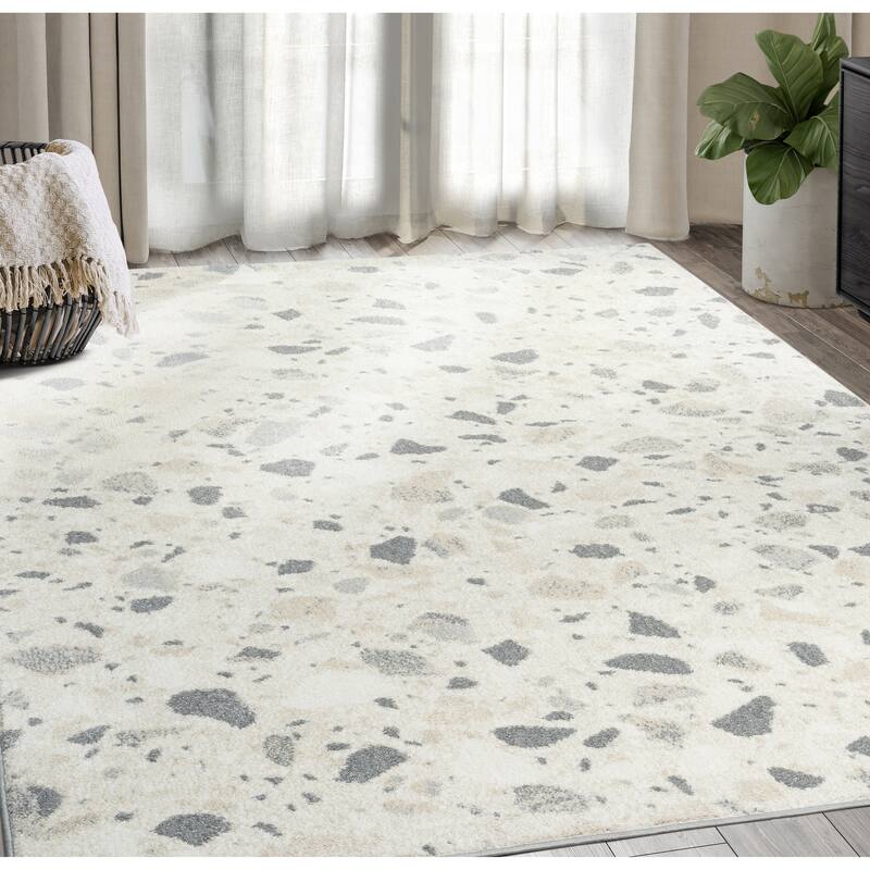 Abani Rugs Nuevo NUE260A Modern Dotted Area Rug