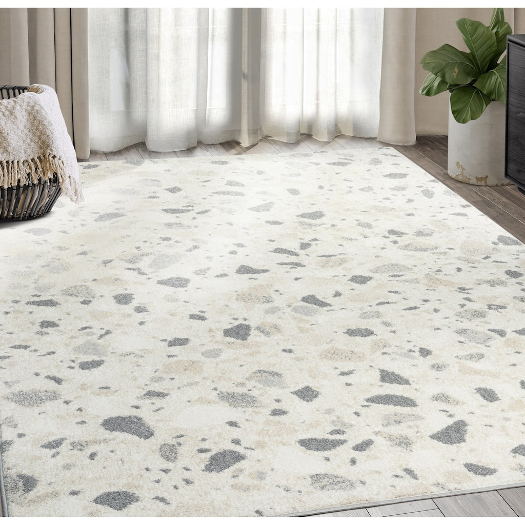 Abani Rugs Nuevo NUE260A Modern Dotted Area Rug