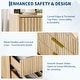 preview thumbnail 12 of 12, Garvee Modern 3 Drawers Sofaside End Table Chairside Table Set of 2 with Gold Handle for Living Room