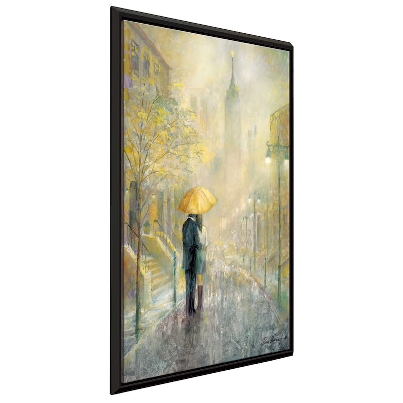 "City Romance I" by Ruane Manning Print on Floating Canvas