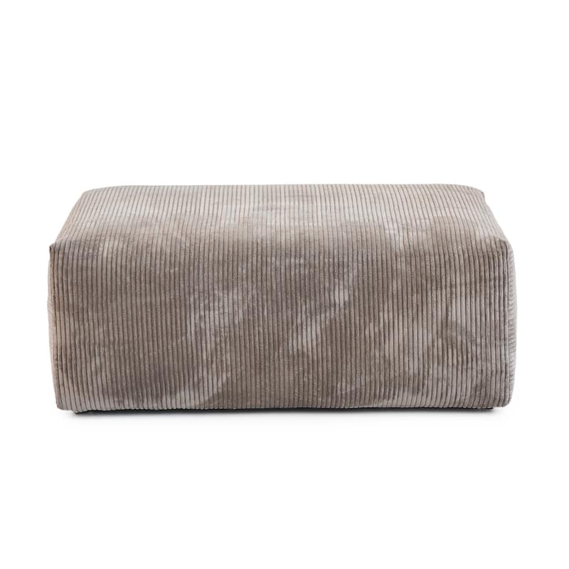 Modern Sectional Couch Sofa with 5 Pillows, Luxurious Modular Sectional Couch with Chaise Ottoman