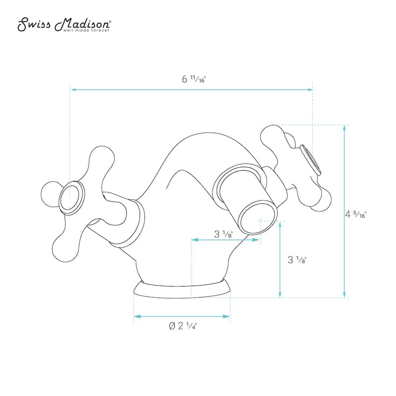 Lausanne Bidet Faucet - 6.75" x 4.25" 2"
