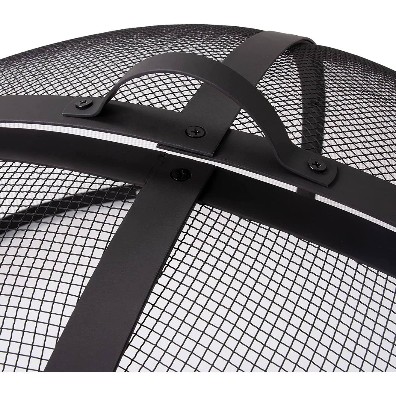 Outdoor EasyOpening Fire Pit Spark Screen, 30,35,40 Inch Round for