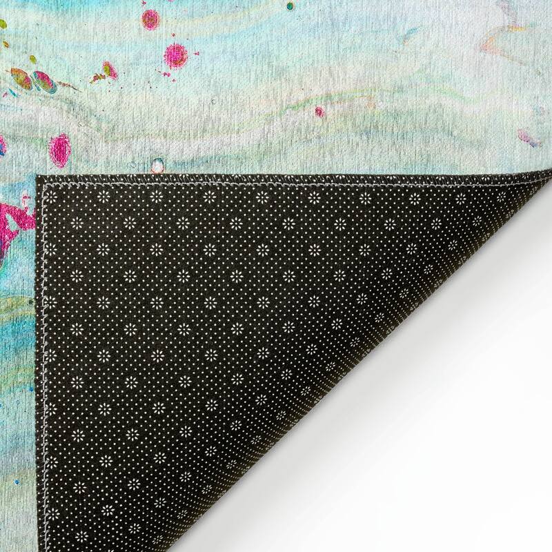 Indoor/ Outdoor Addison Karina Abstract Washable Area Rug