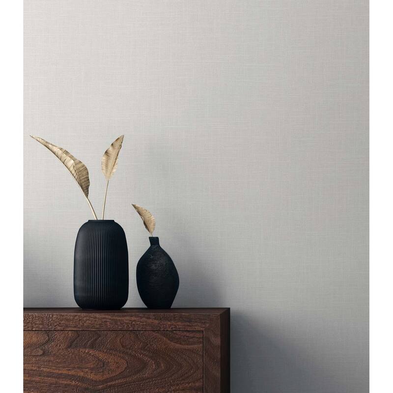 Seabrook Designs Myrna Linen Embossed Vinyl Unpasted Wallpaper