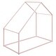 preview thumbnail 2 of 10, Twin Size Metal House Bed For Toddler Kids Teens Metal Frame Platform Bed With Roof For Bedroom Apartment