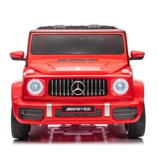 24V 2-Seater Kids Ride on Car, Licensed Mercedes-Benz G63, Powerful 4WD with Remote Control, LED Lights, Music - Red