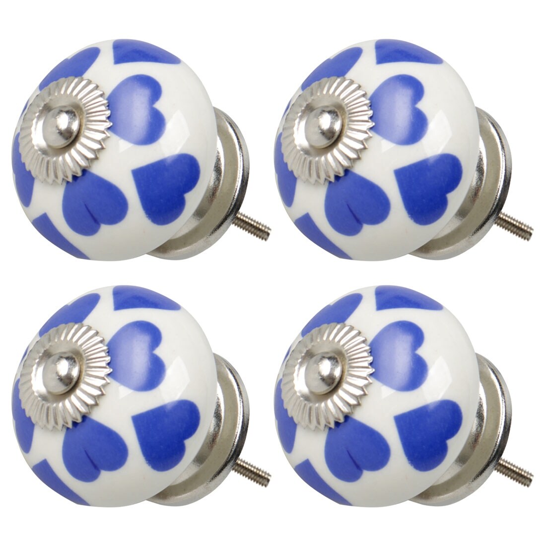 Shop 4pcs Ceramic Knobs Vintage Knobs Drawers Round Pull Handle Furniture Cupboard Wardrobe Dresser Door Decorative Blue On Sale Overstock 28848890