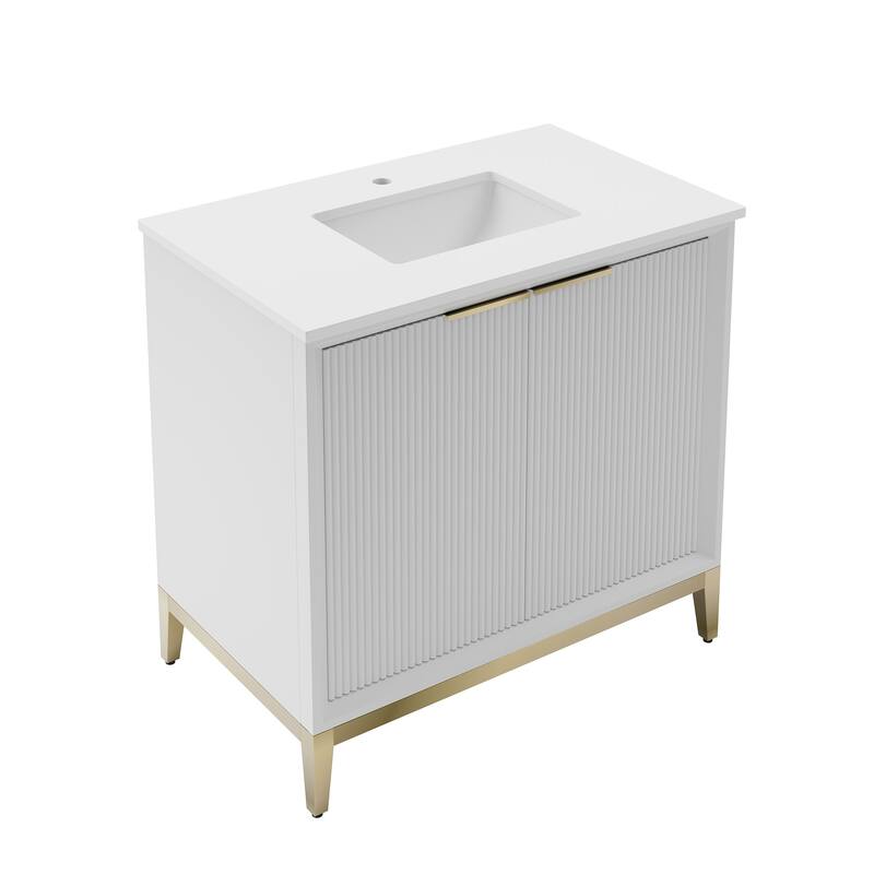 Fresca FCB4036-BG-U Wellington 36" Free Standing Single Basin Vanity
