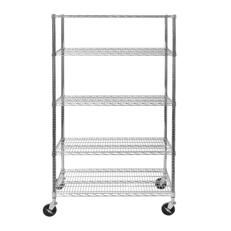 Seville Classics Commercial-Grade 5-Tier Nsf-Certified Steel Wire