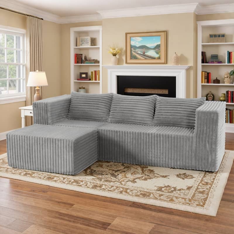 Cloud Sectional Couch with Chaise, L Shaped Modern Modular Sofa