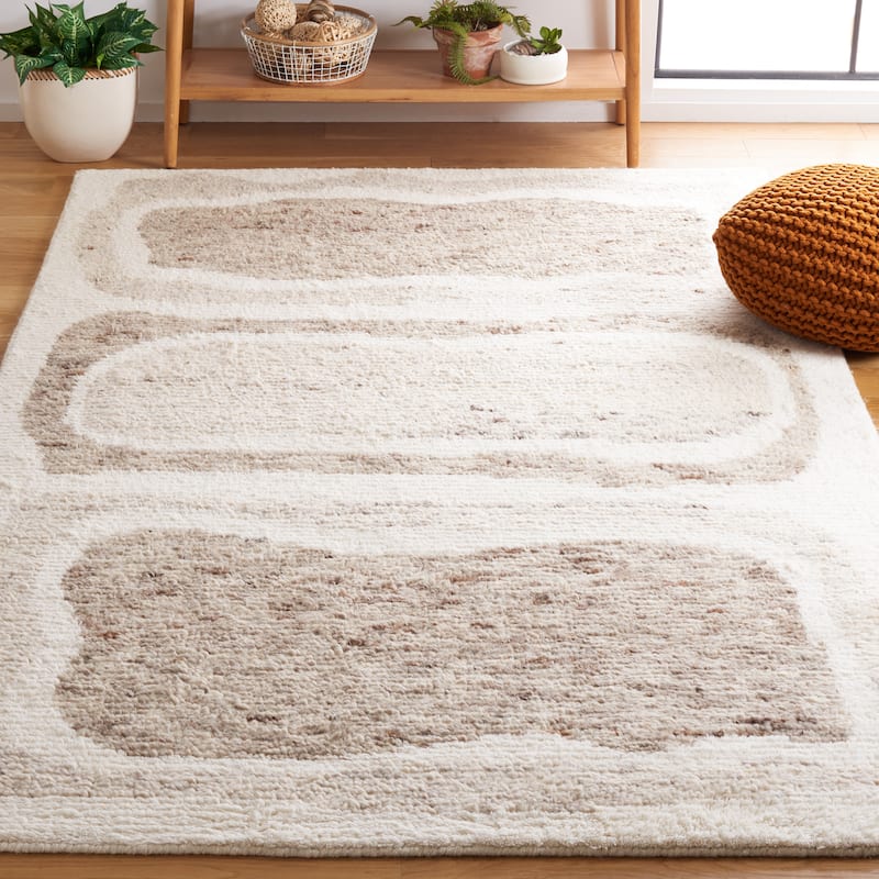 SAFAVIEH Handmade Casablanca Roksana Wool Rug - 3' x 5' - Ivory/Brown