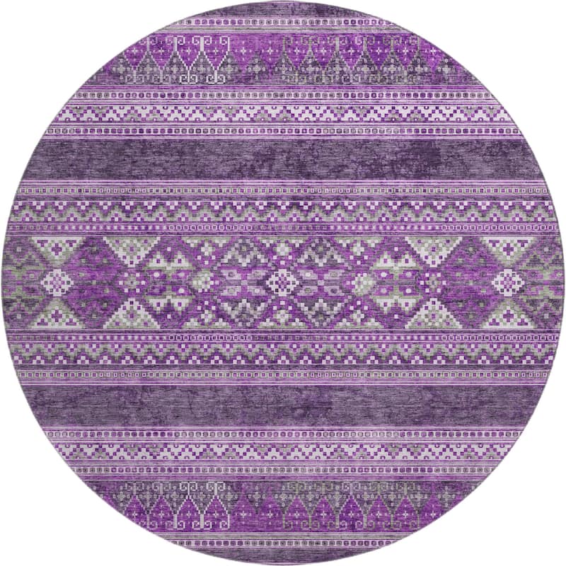 Premium Washable Super Soft Boho Stripe Mayfield Rug