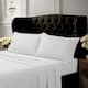 Egyptian Cotton 500 Thread Count Extra Deep Pocket Solid Bed Sheet Set - King - White