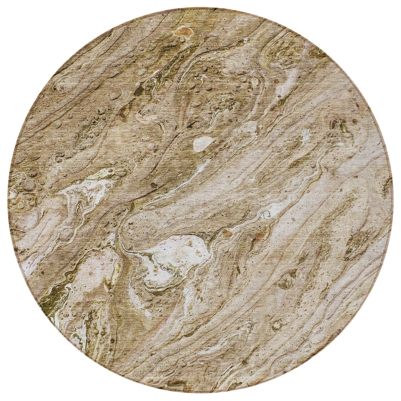 HomeRoots Abstract Transitional Rectangle Outdoor Rug