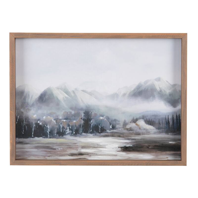 Mountain Escape - 24"x1.5"x18" - Grey