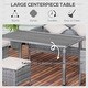 preview thumbnail 6 of 7, Outsunny 5-piece Modern Outdoor Grey PE Wicker Patio Furniture Set